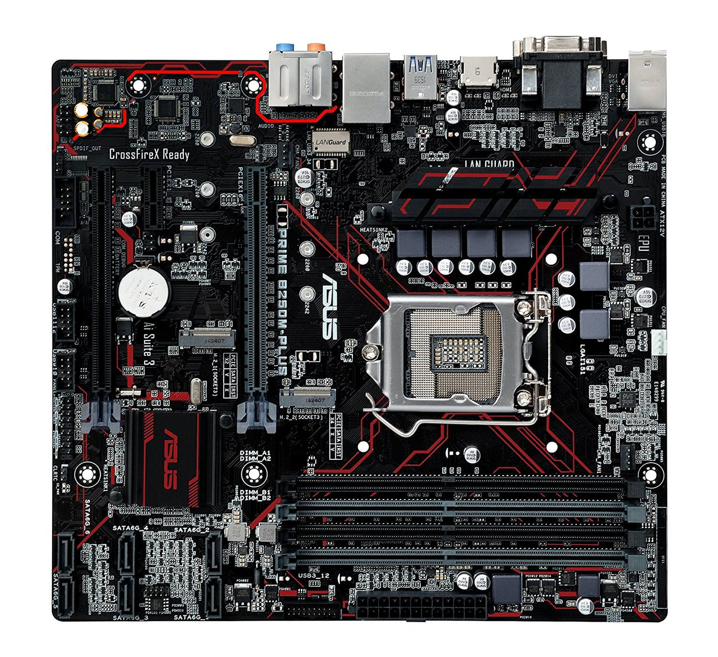 ASUS PRIME B250M-PLUS Intel Compatible Motherboard for Desktop Computer/PC