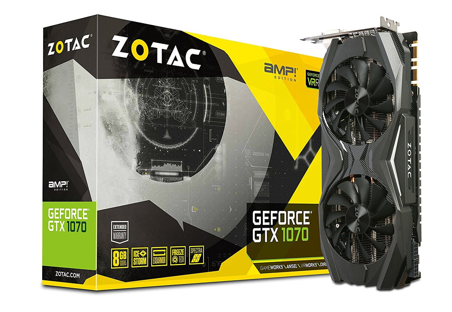Zotac GeForce GTX1070 AMP Edition 8GB Graphic Cards for Gaming PC