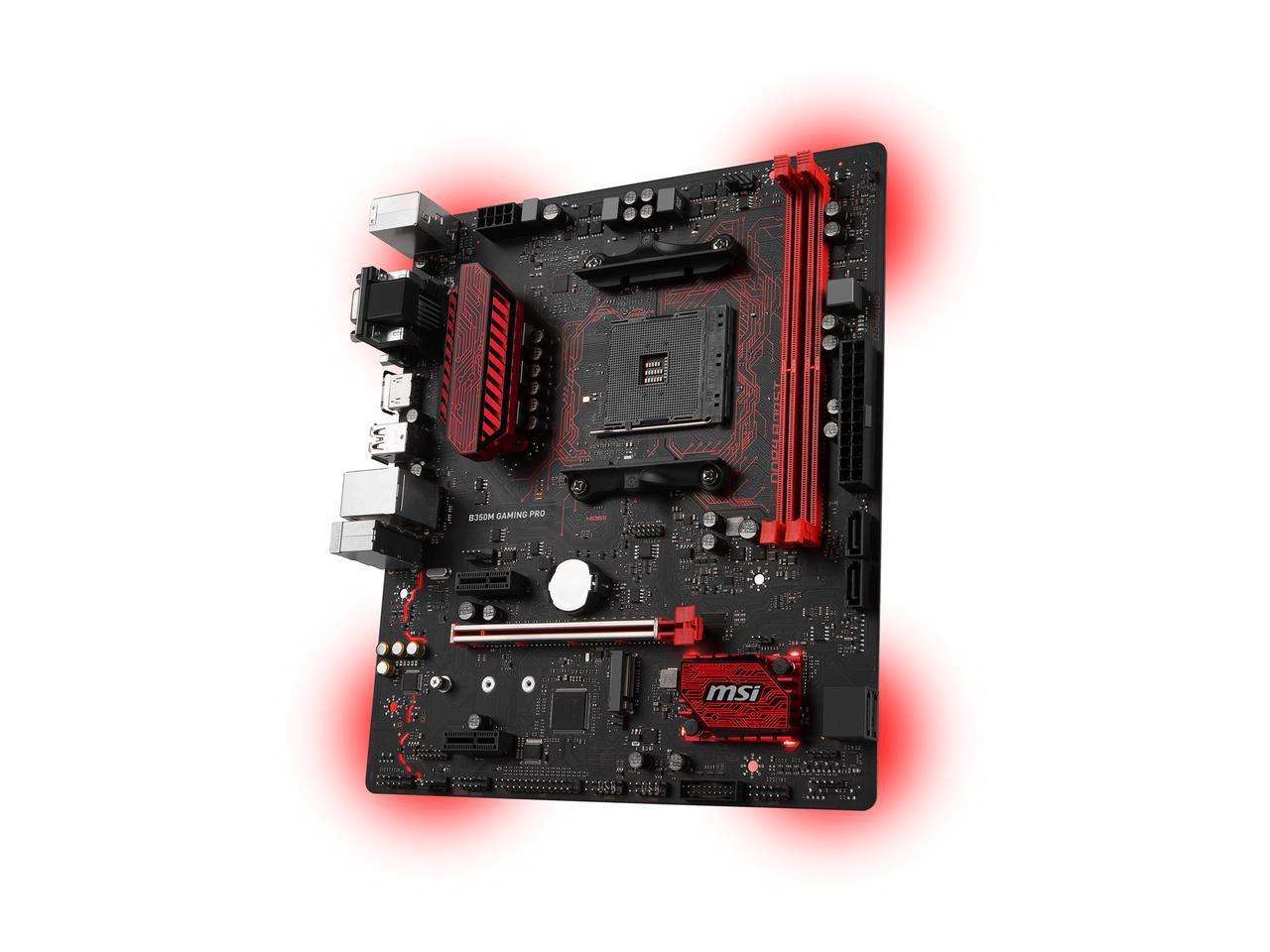 MSI B350M GAMING PRO AMD Compatible Motherboard for Desktop Computer/PC