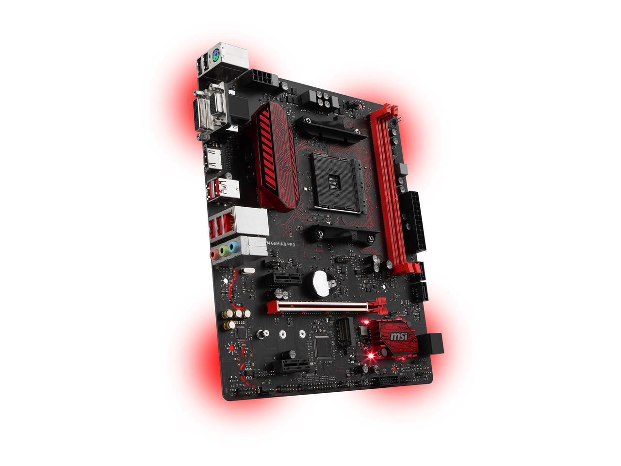 MSI B350M GAMING PRO AMD Compatible Motherboard for Desktop Computer/PC