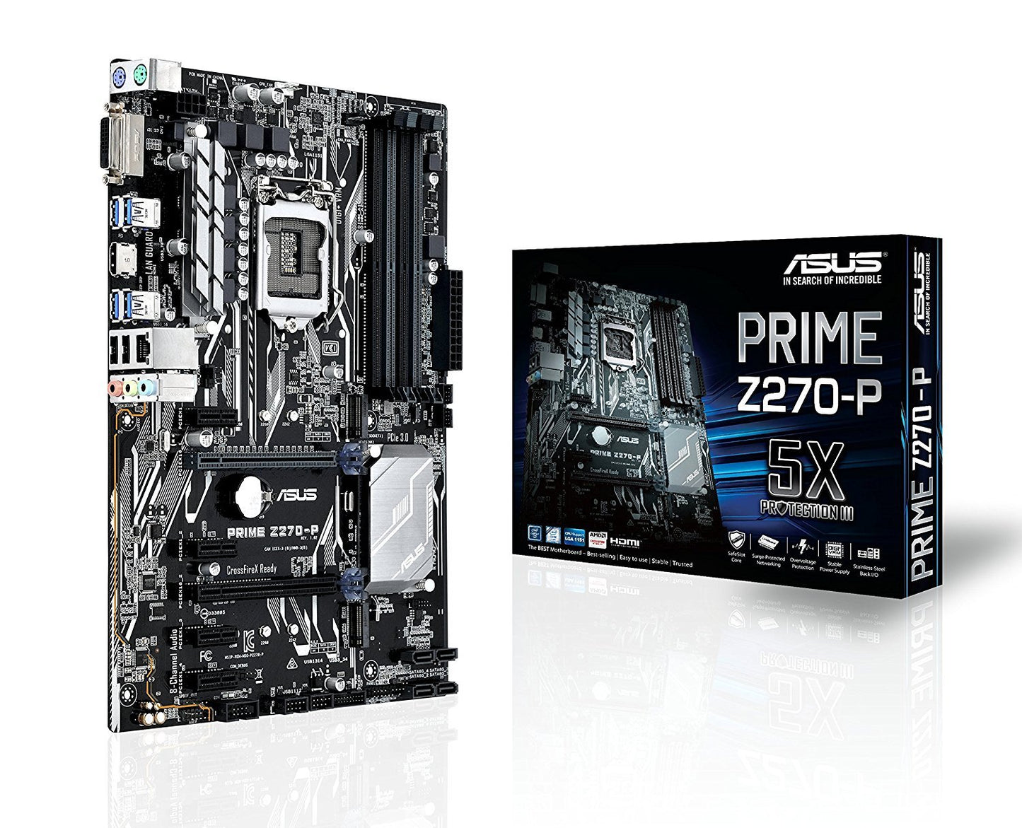 ASUS PRIME Z270-P Intel Compatible Motherboard for Desktop Computer/PC