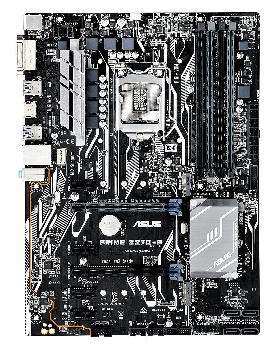 ASUS PRIME Z270-P Intel Compatible Motherboard for Desktop Computer/PC