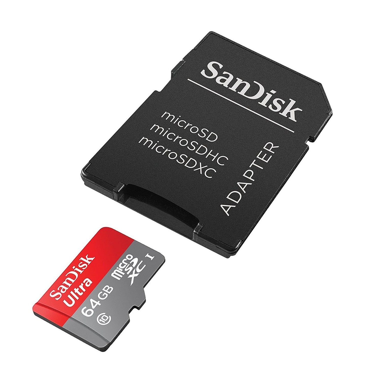 64GB MSD SANDISK CLASS 10 WITH ADAPTER 80