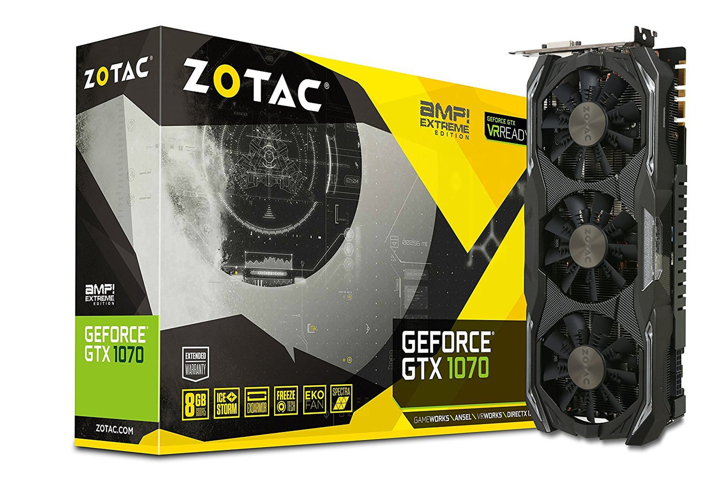 ZOTAC GeForce GTX1070 8GB DDR5 (AMP EXTREME) Graphic Cards for Gaming PC
