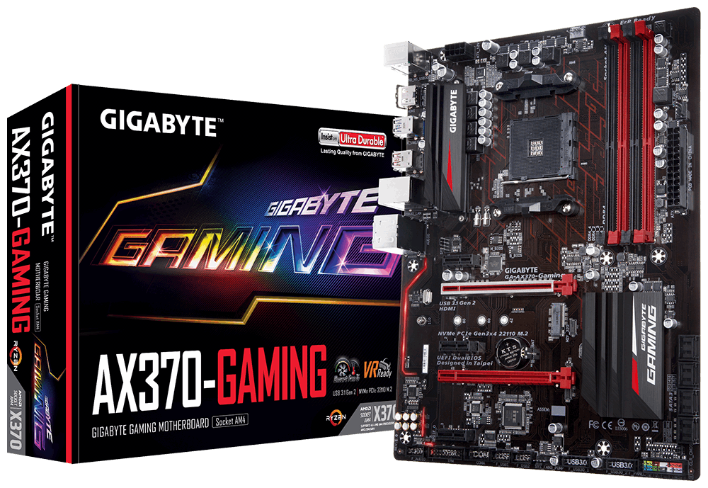 Gigabyte GA-AX370-GAMING AMD Compatible Motherboard for Desktop Computer/PC
