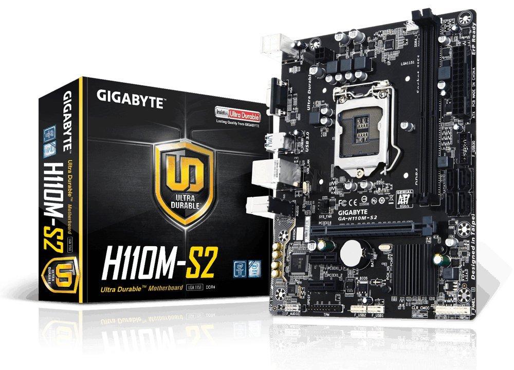 GIGABYTE H110M S2 Intel Compatible Motherboard for Desktop Computer/PC
