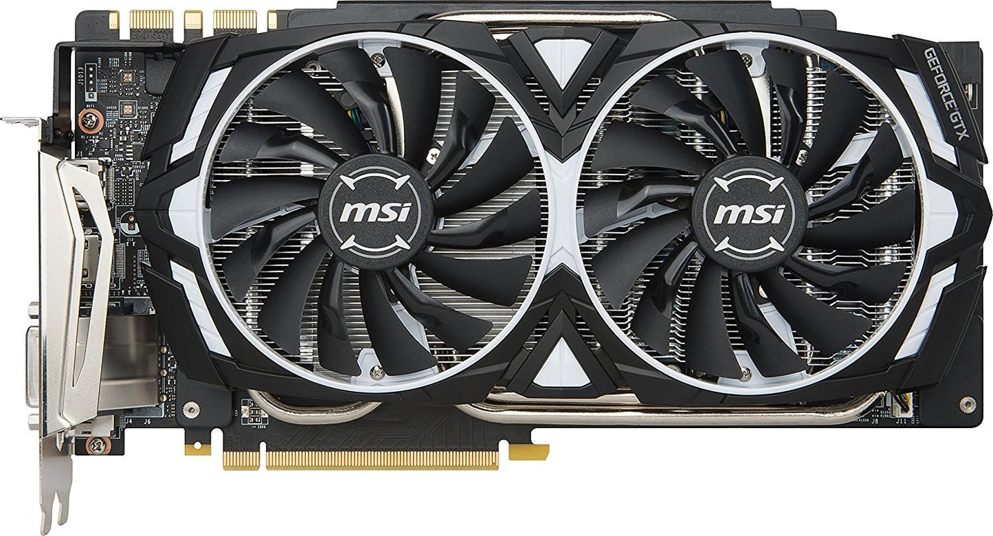 MSI GEFORCE GTX1080Ti 11GB DDR5 ARMOR OC Graphics Card for Gaming PC
