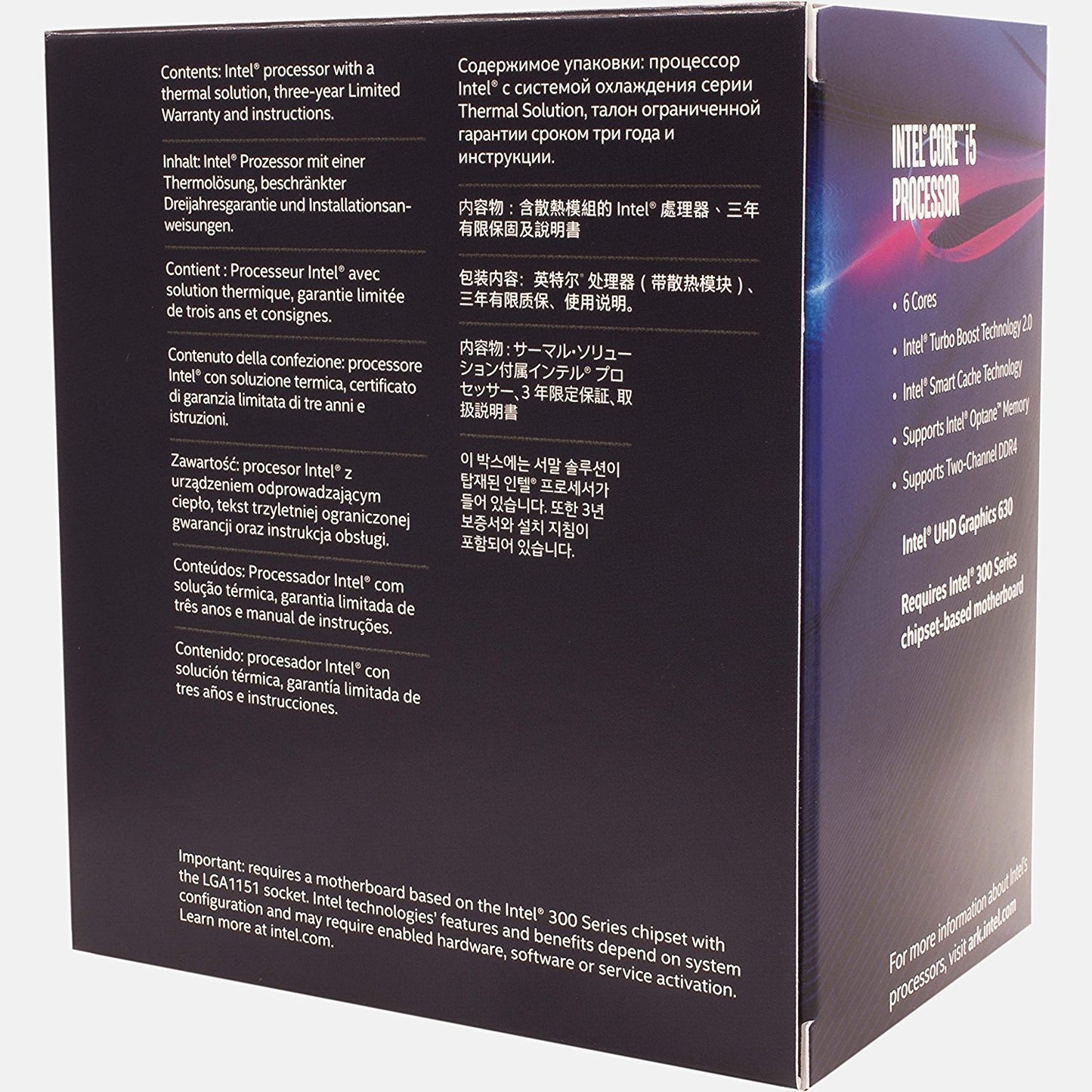 INTEL I-5 8400 8th Generation Desktop Computer Processor