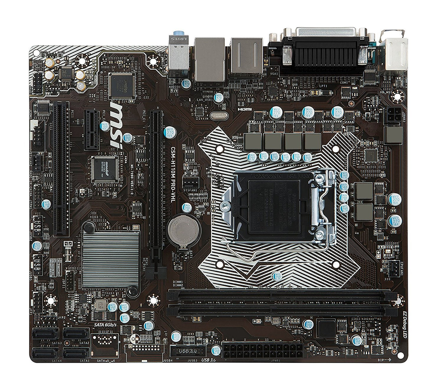 MSI H110M Pro-VHL LGA1151 Intel Compatible Motherboard for Desktop Computer/PC