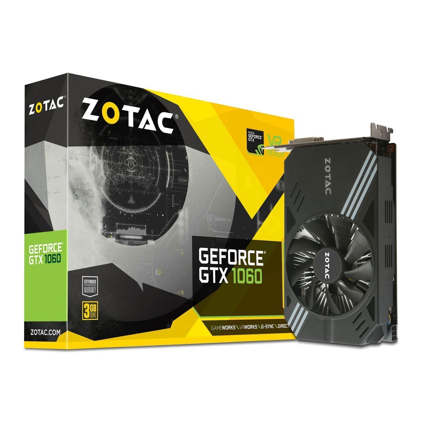 ZOTAC GeForce GTX1060 3GB DDR5 Graphic Cards for Gaming PC