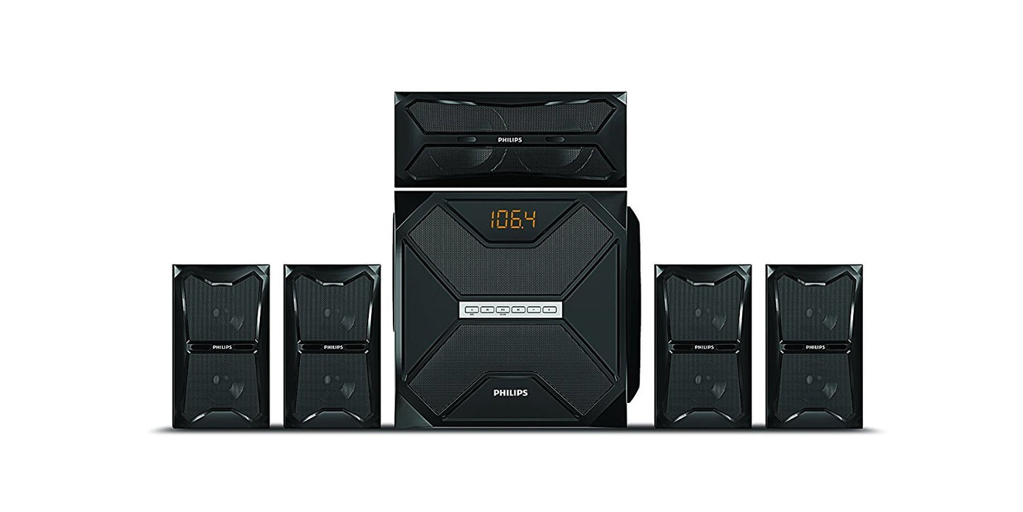 Philips SPA-5250B 5.1 Channel Multimedia Speakers (Black)
