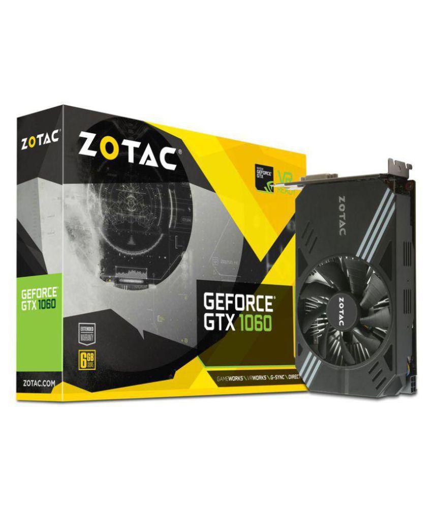 ZOTAC GeForce GTX1060 6GB DDR5 Graphic Cards for Gaming PC