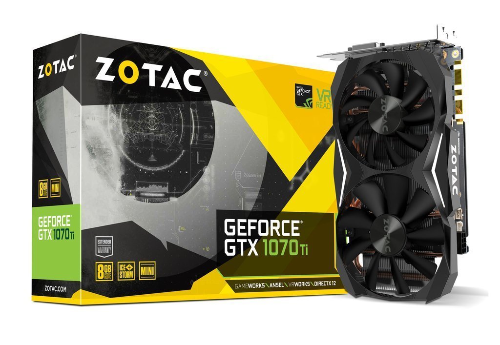 ZOTAC GeForce GTX 1070Ti 8GB DDR5 Graphics Card for Gaming PC