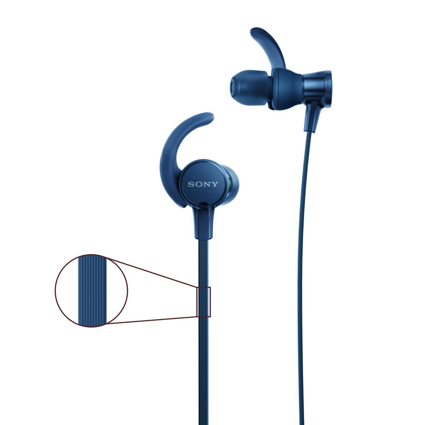 SONY MDR-XB510AS In-Ear Sports Headphones with Mic (Blue)