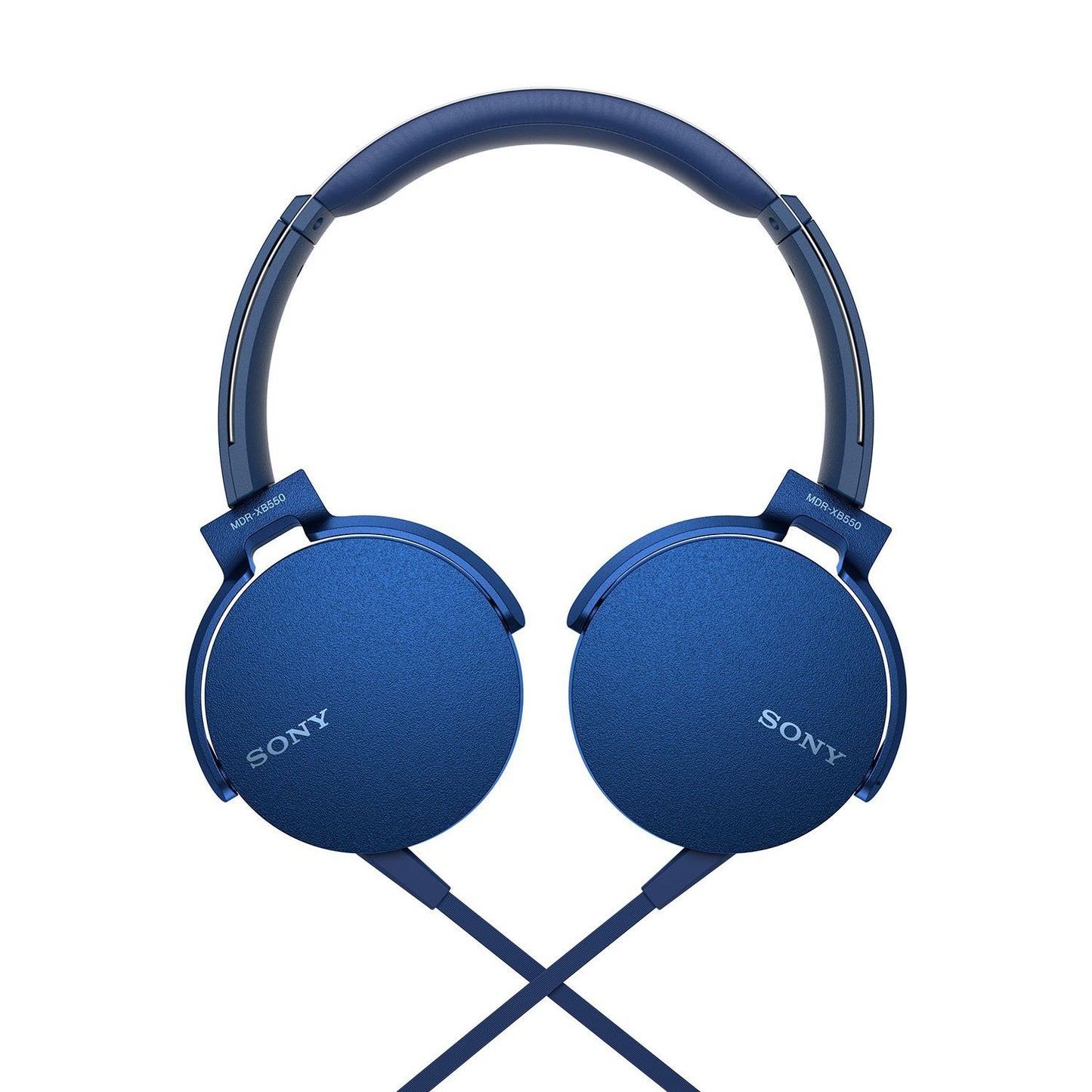 SONY MDR-XB 550AP On-Ear Headphones with Mic (Blue)