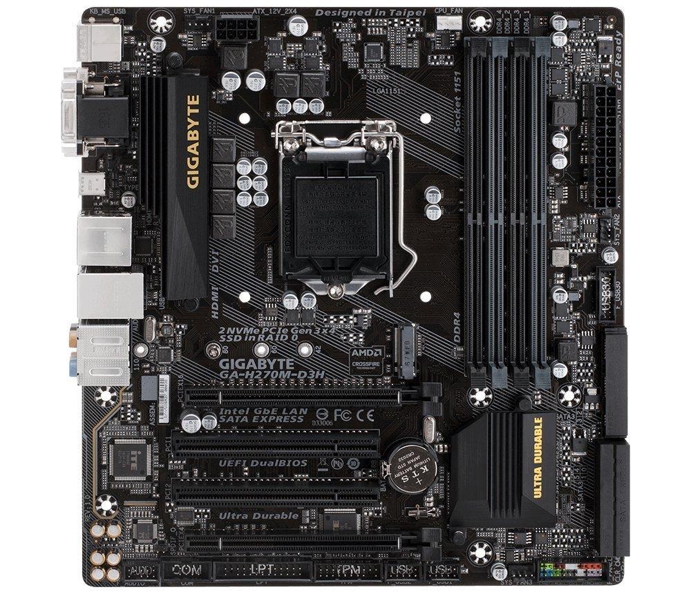 GIGABYTE H270M-D3H Intel Compatible Motherboard for Desktop Computer/PC