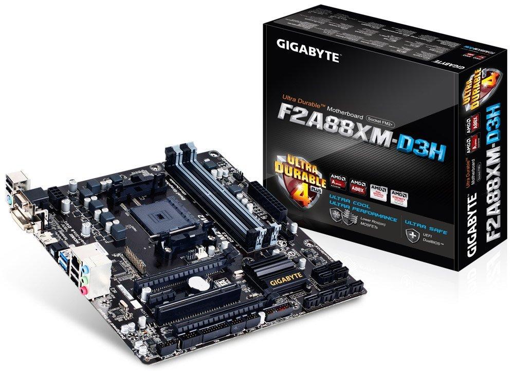 GIGABYTE F2A88XM D3H AMD Compatible Motherboard for Desktop Computer/PC