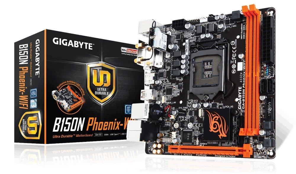 GIGABYTE B150N PHOENIX WIFI Intel Compatible Motherboard for Desktop Computer/PC