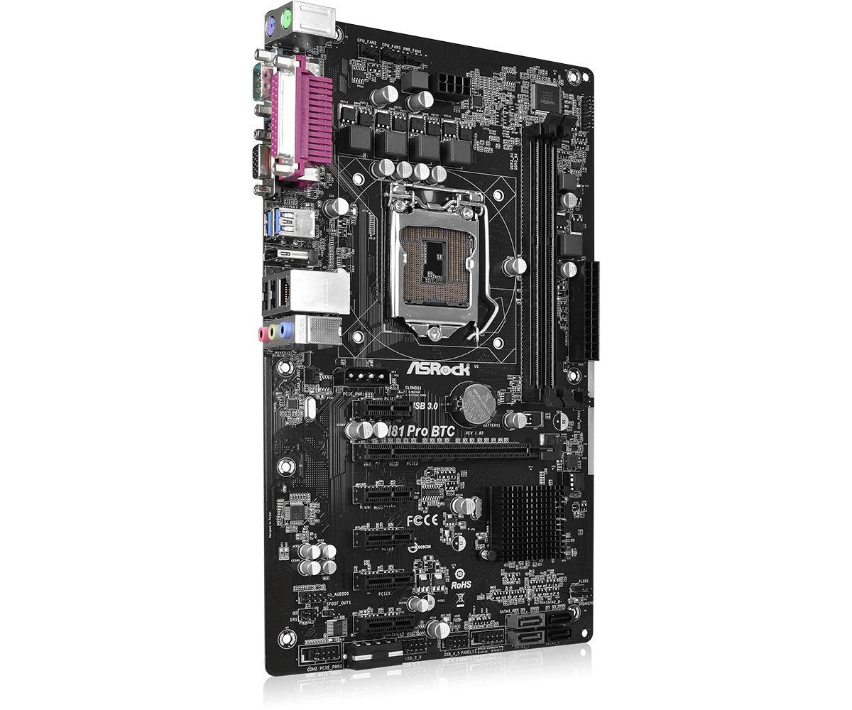 ASROCK H81 PRO BTC R2.0 Intel Compatible Motherboard for Desktop Computer/PC