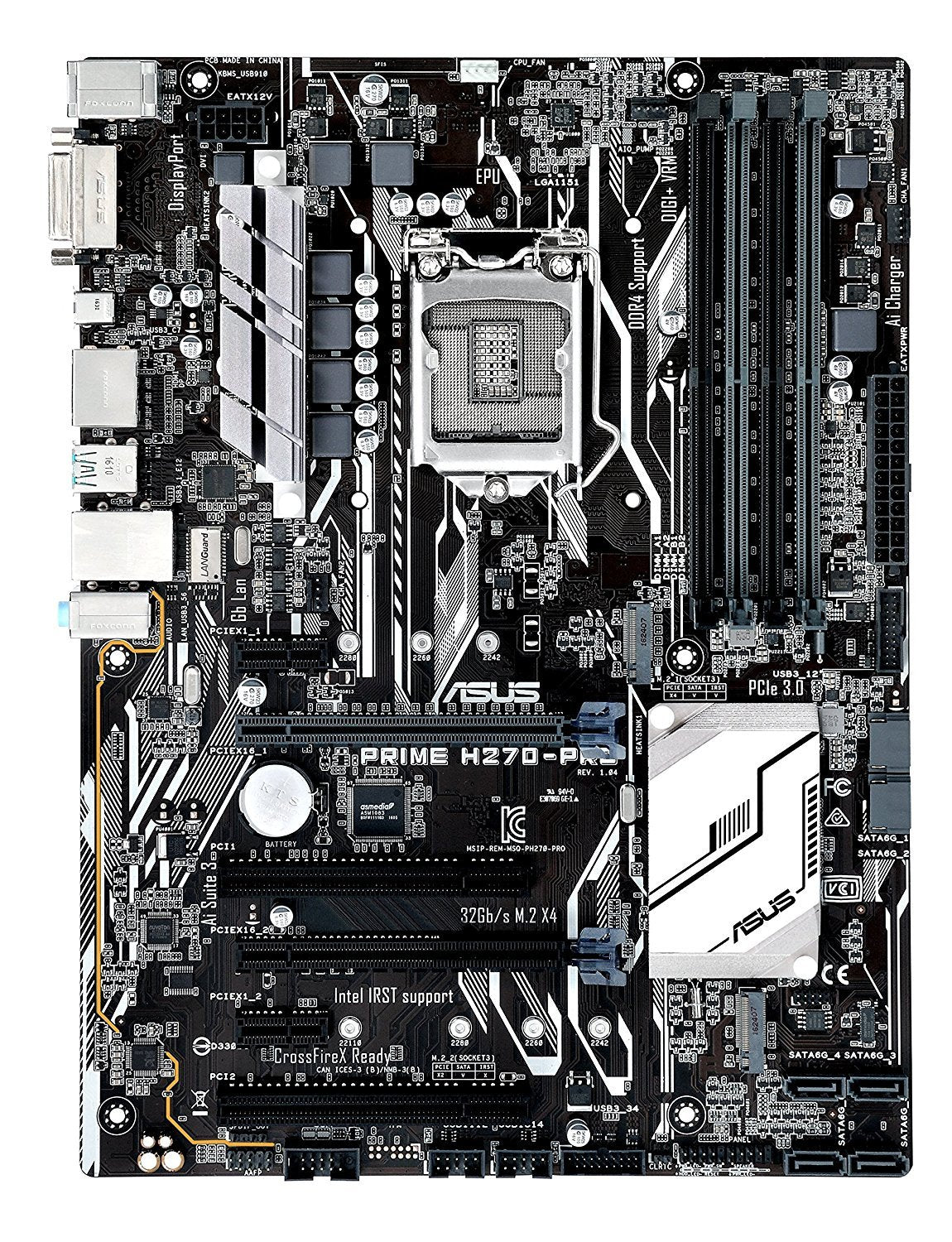 ASUS PRIME H270-PRO Intel Compatible Motherboard for Desktop Computer/PC
