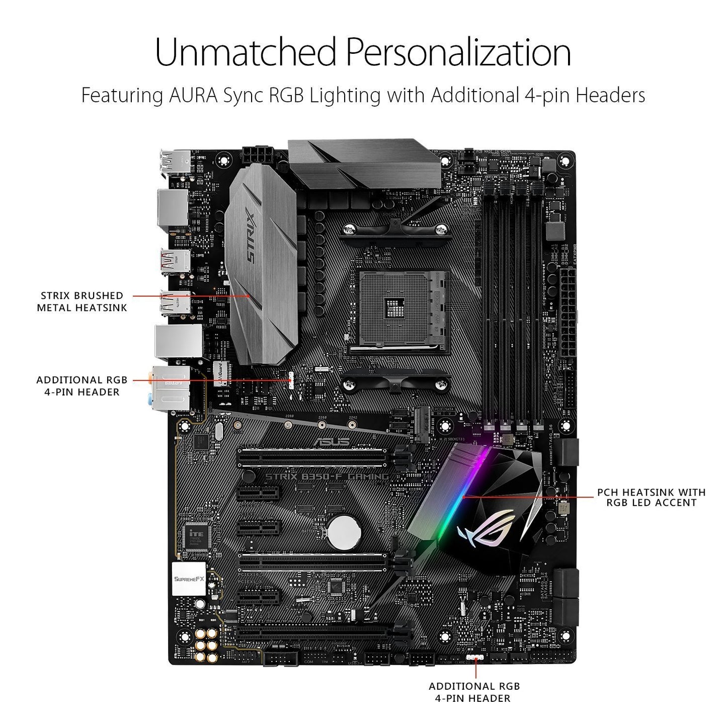 ASUS B350-F GAMING Compatible Motherboard for Desktop Computer/PC