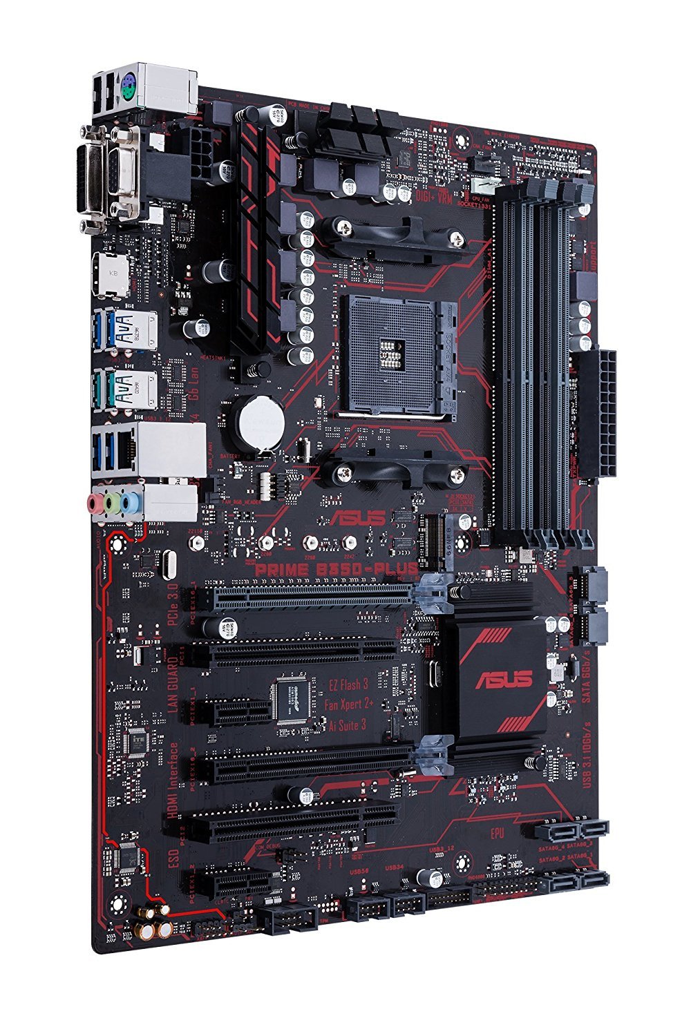ASUS B350-PLUS Compatible Motherboard for Desktop Computer/PC