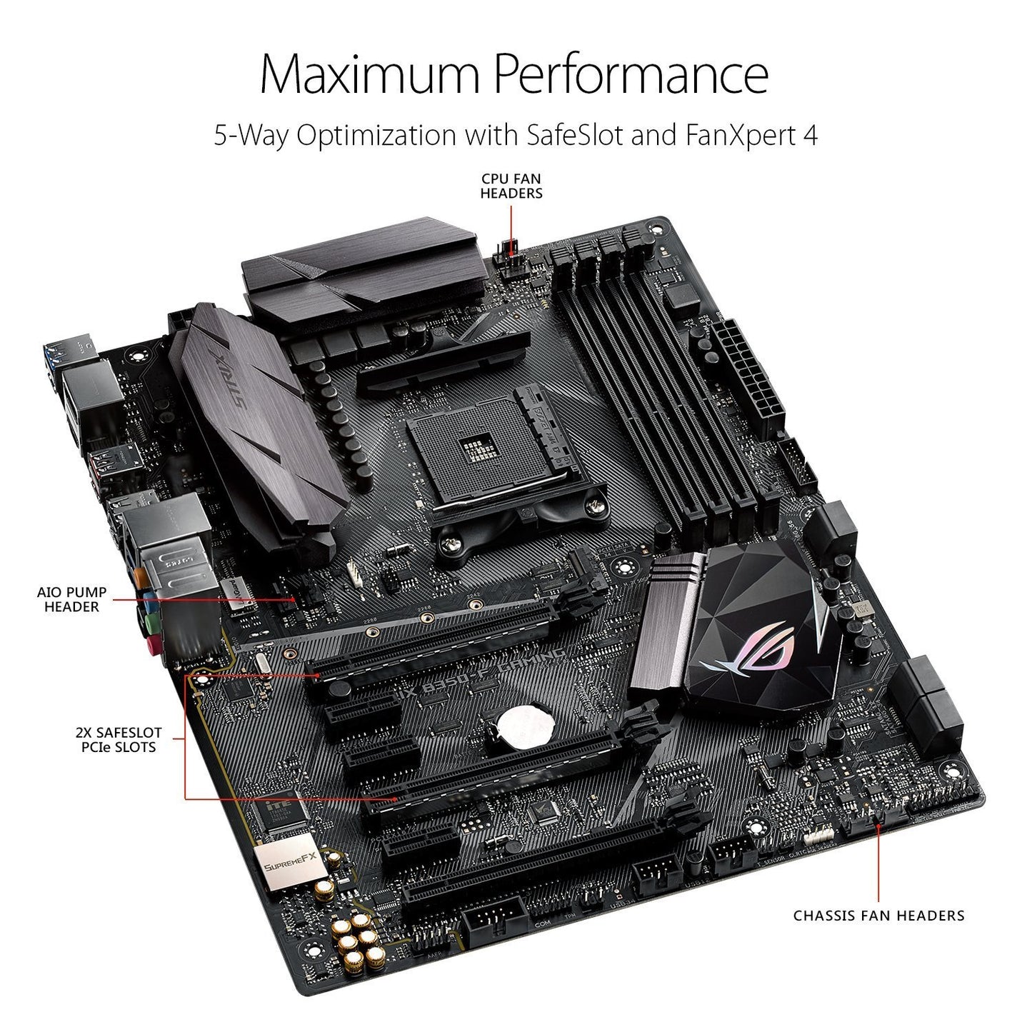 ASUS B350-F GAMING Compatible Motherboard for Desktop Computer/PC