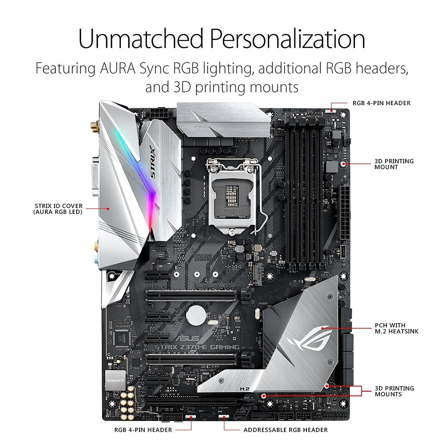 ASUS ROG STRIX Z370-E GAMING Intel Compatible Motherboard for Desktop Computer/PC