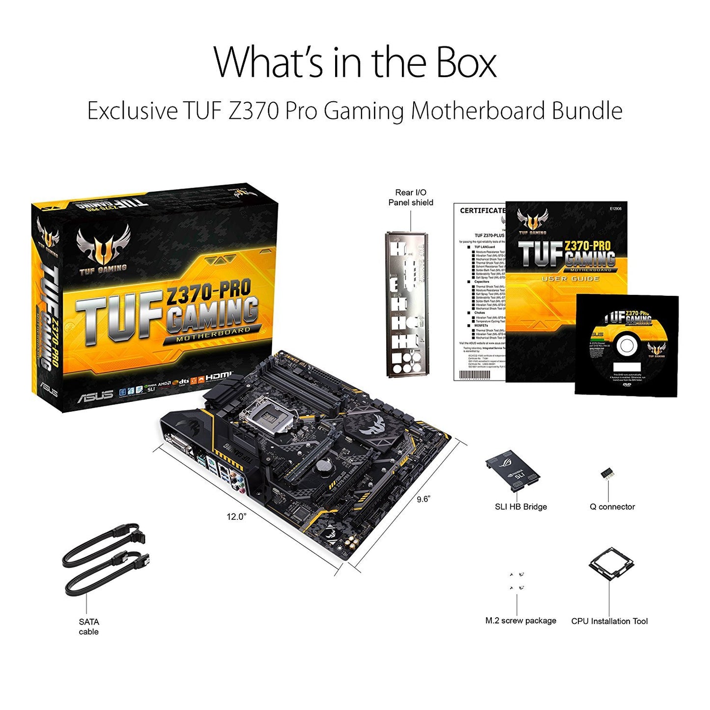 ASUS TUF Z370-PRO GAMING Intel Compatible Motherboard for Desktop Computer/PC