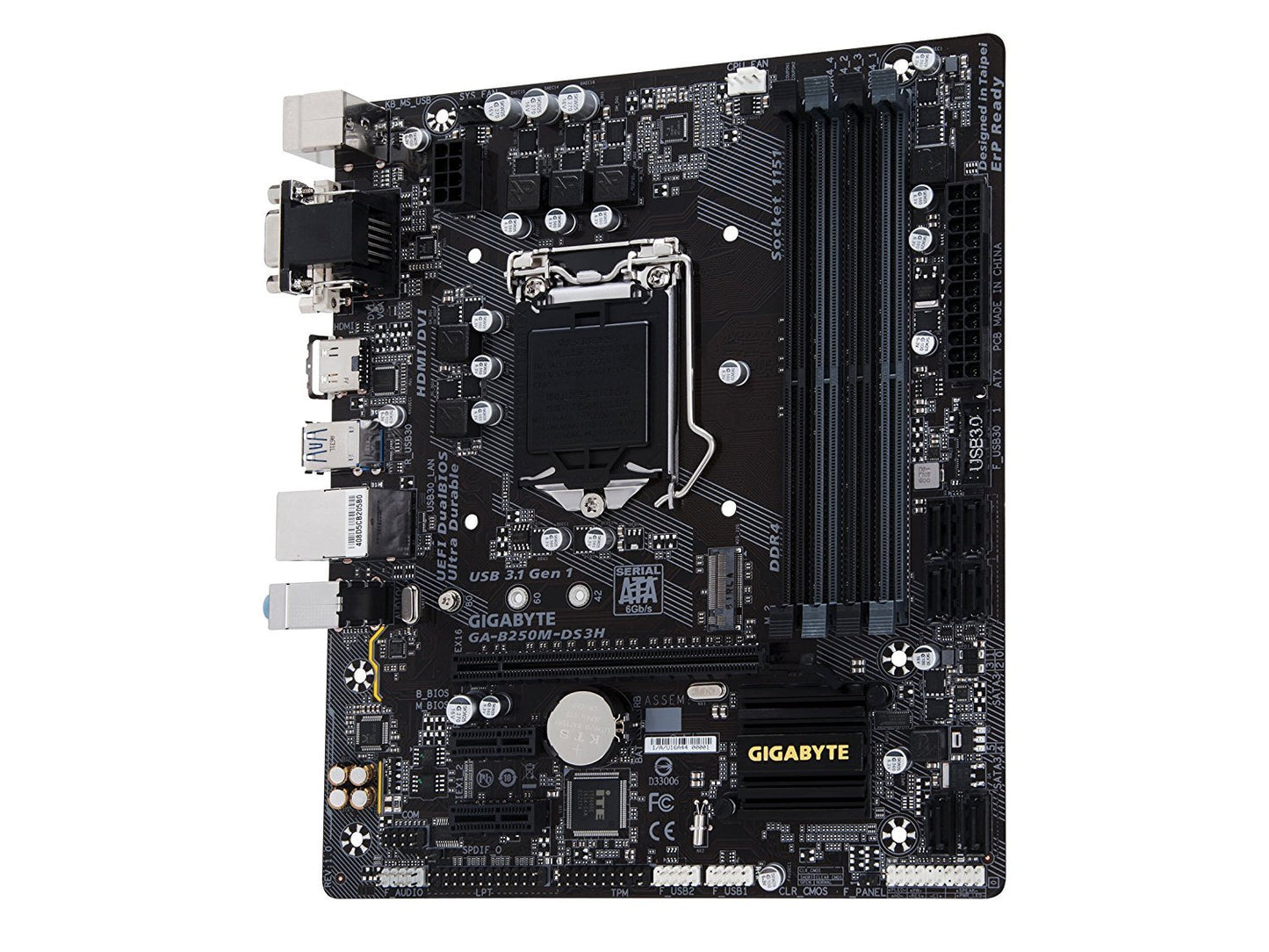 GIGABYTE B250M-DS3H Intel Compatible Motherboard for Desktop Computer/PC