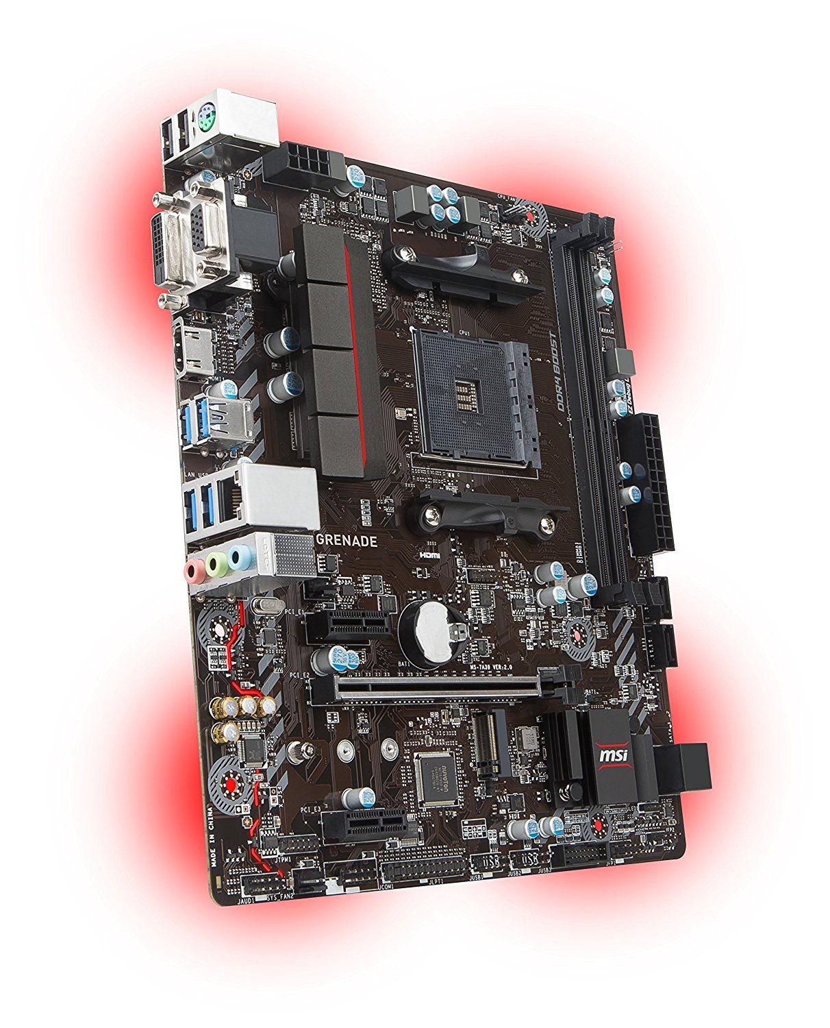 MSI A320M GRENADE Compatible Motherboard for Desktop Computer/PC