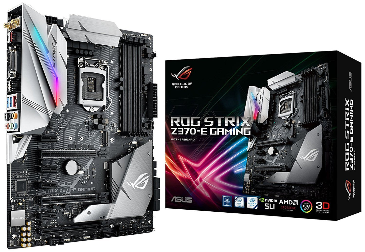 ASUS ROG STRIX Z370-E GAMING Intel Compatible Motherboard for Desktop Computer/PC