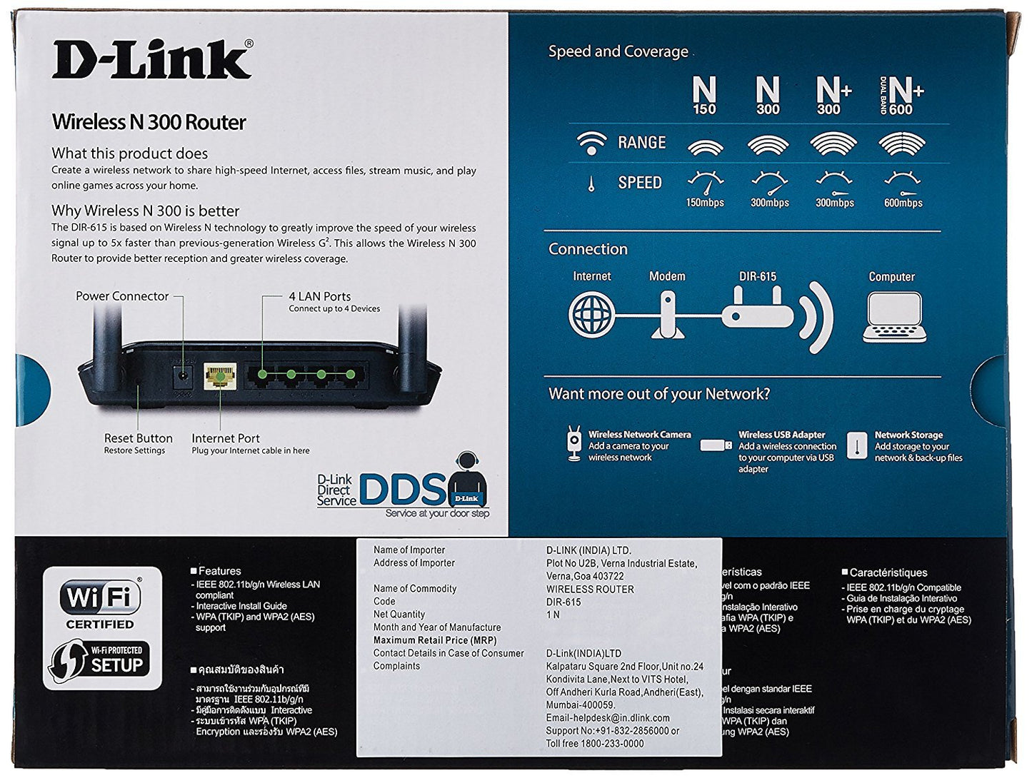 D-Link DIR-615 Wireless-N300 Router