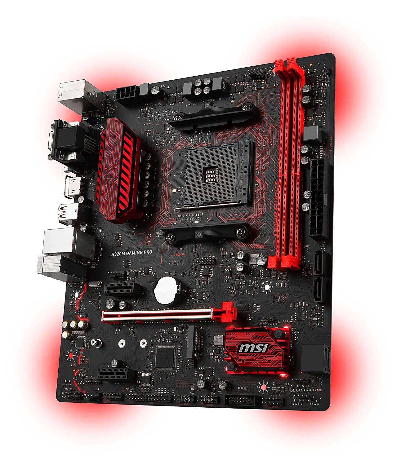 MSI A320M GAMING PRO AMD Compatible Motherboard for Desktop Computer/PC