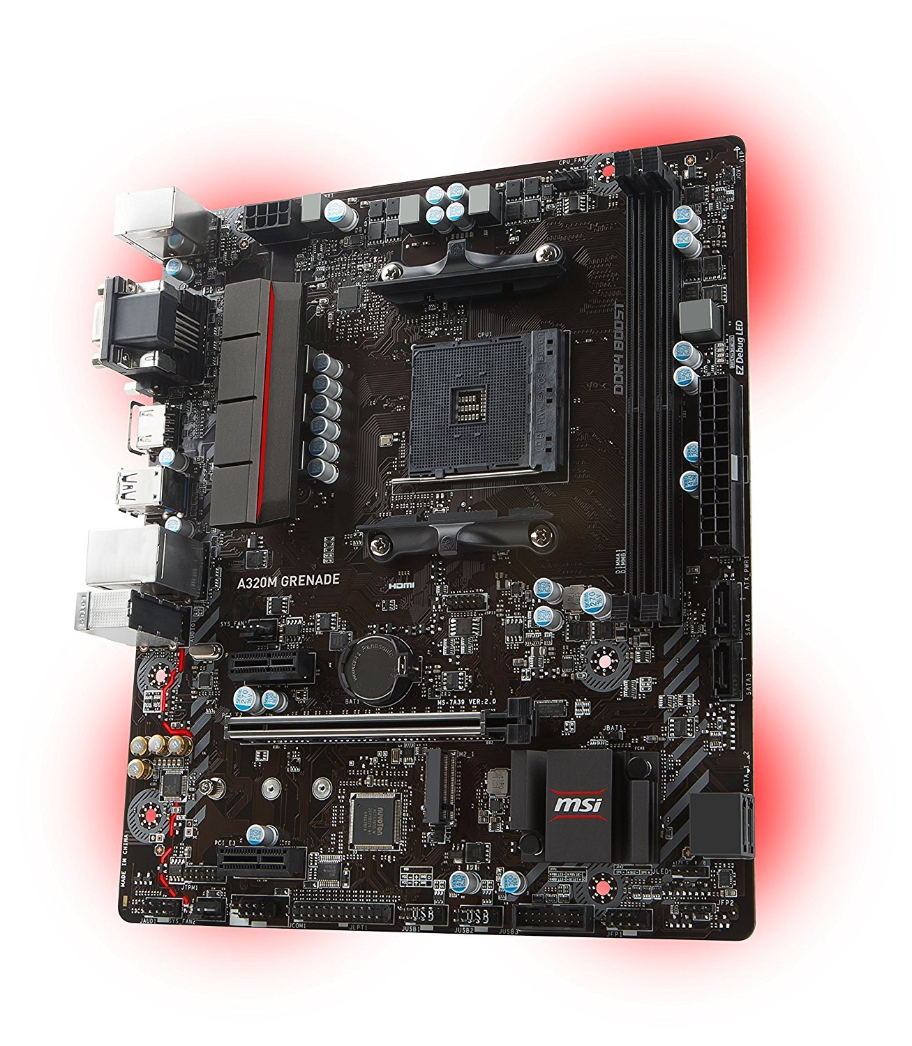 MSI A320M GRENADE Compatible Motherboard for Desktop Computer/PC