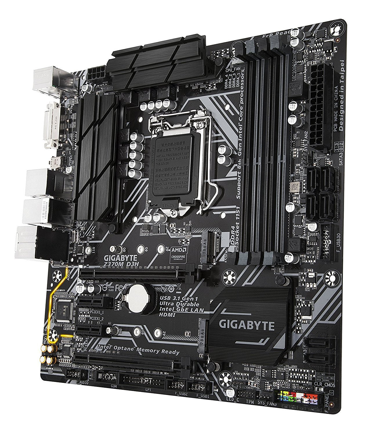 Gigabyte Z370M D3H LGA 1151 Intel Compatible Motherboard for Desktop Computer/PC