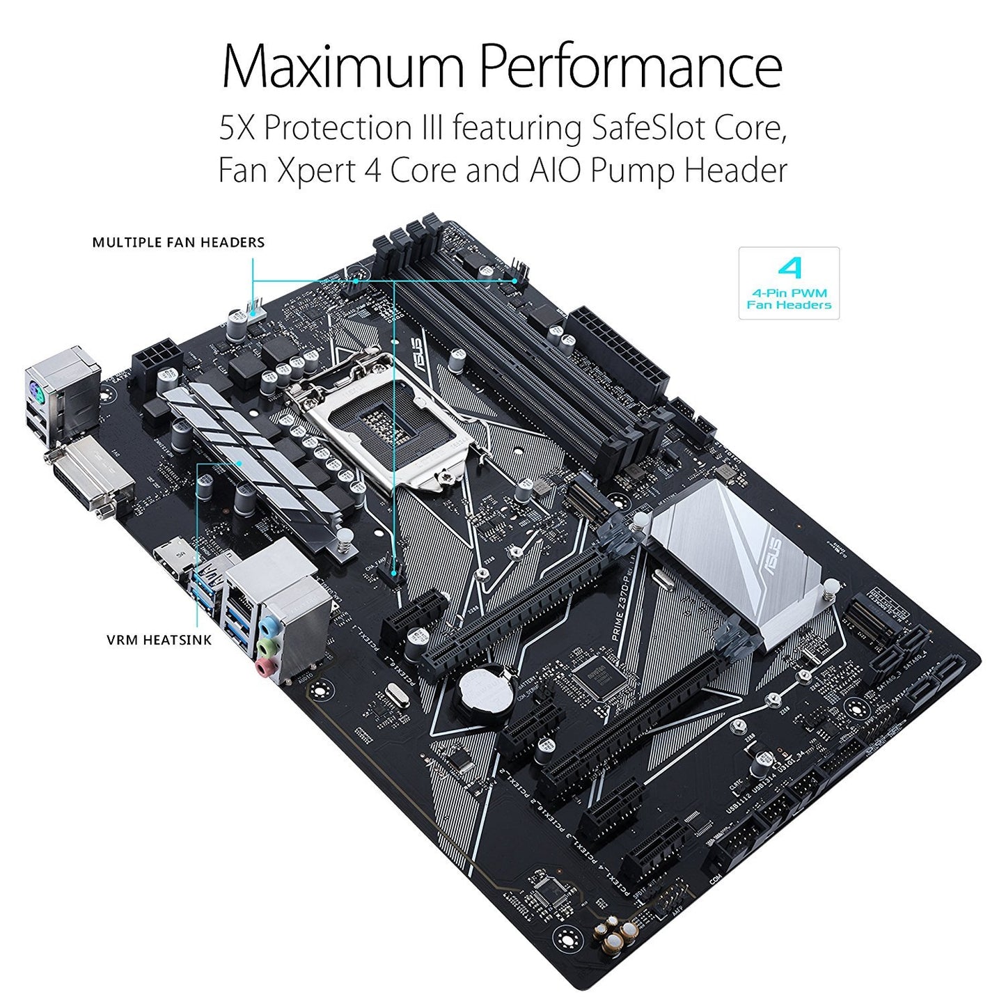 ASUS PRIME Z370-P LGA1151 Intel Compatible Motherboard for Desktop Computer/PC