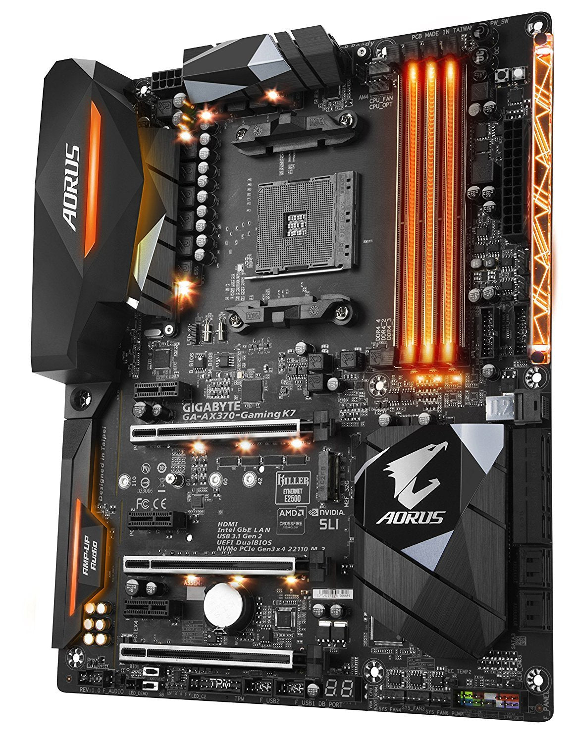 GIGABYTE AX370 GAMING K7 Compatible Motherboard for Desktop Computer/PC
