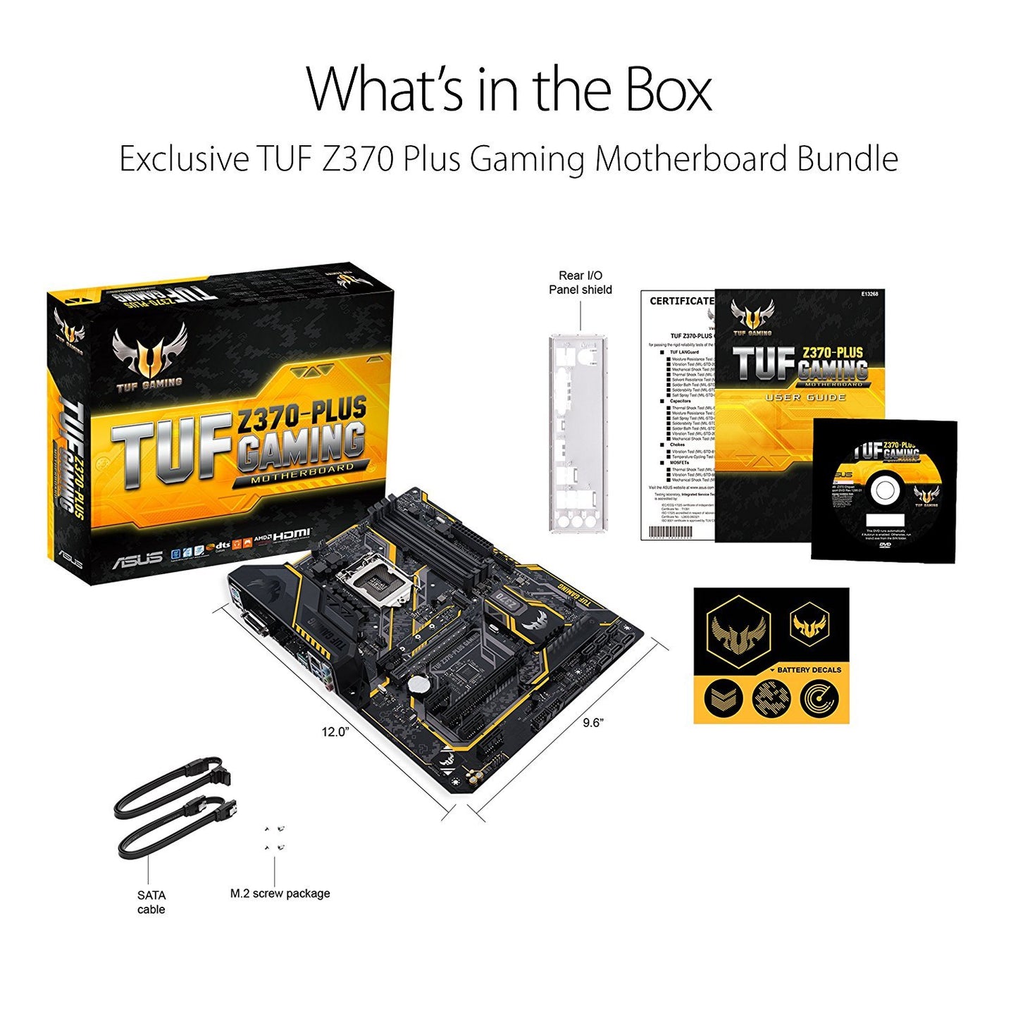 ASUS Z370 PLUS GAMING Intel Compatible Motherboard for Desktop Computer/PC