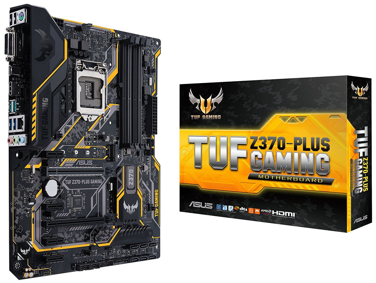 ASUS Z370 PLUS GAMING Intel Compatible Motherboard for Desktop Computer/PC