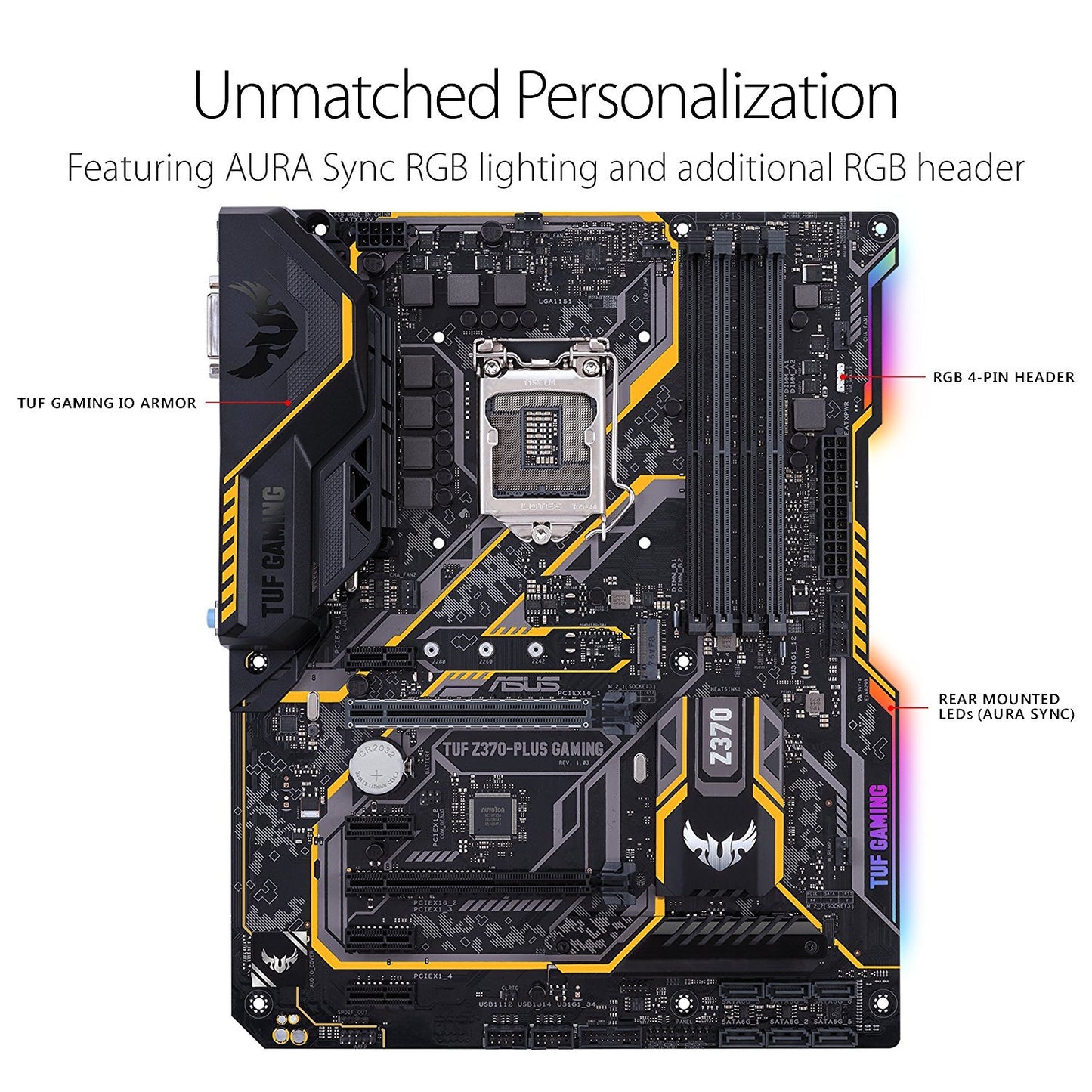 ASUS Z370 PLUS GAMING Intel Compatible Motherboard for Desktop Computer/PC