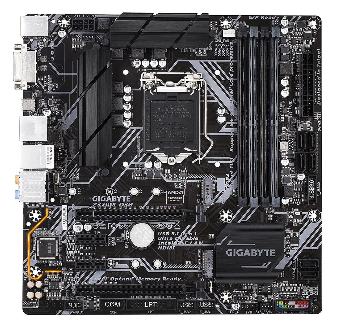 Gigabyte Z370M D3H LGA 1151 Intel Compatible Motherboard for Desktop Computer/PC