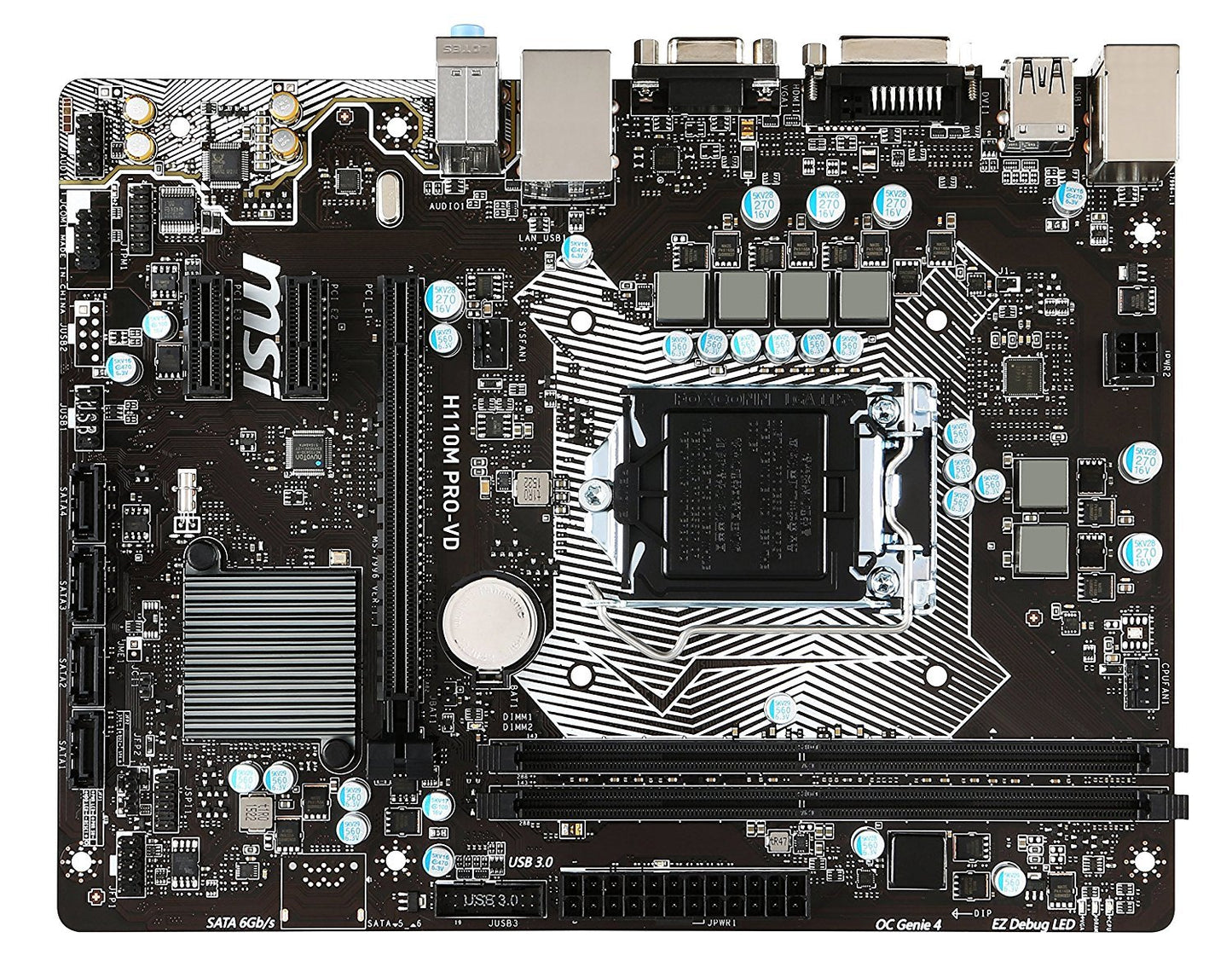 MSI H110M PRO-VDIntel Compatible Motherboard for Desktop Computer/PC