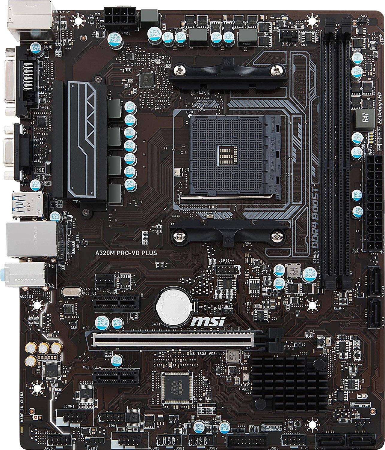 MSI A320M PRO-VD PLUS Compatible Motherboard for Desktop Computer/PC