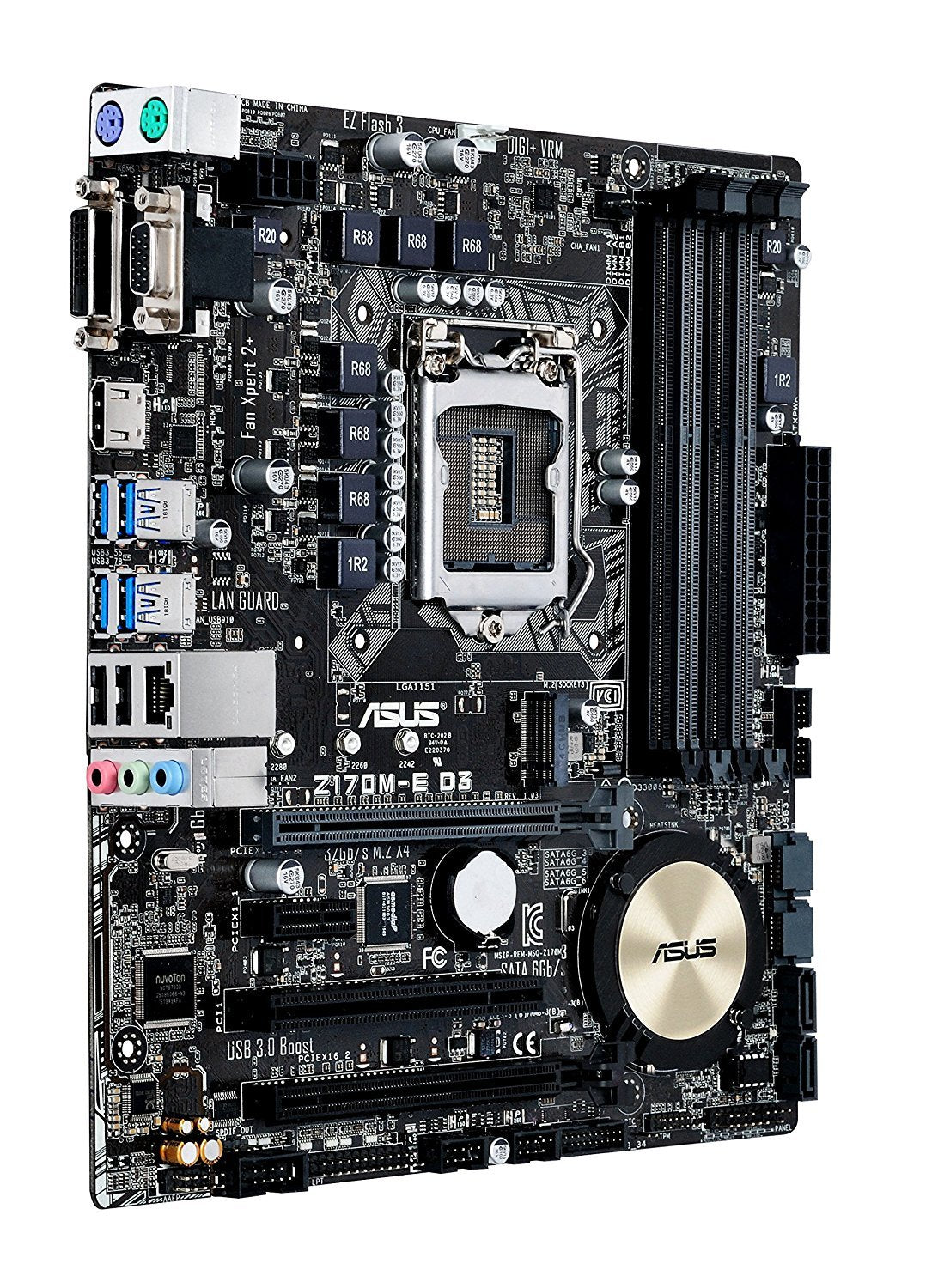 ASUS Z170M-E D3 (1151) Intel Compatible Motherboard for Desktop Computer/PC