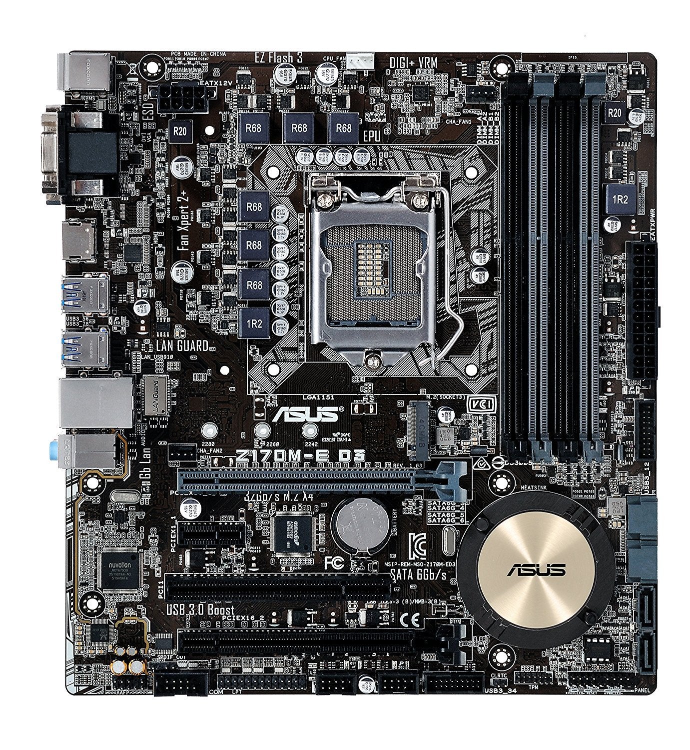 ASUS Z170M-E D3 (1151) Intel Compatible Motherboard for Desktop Computer/PC