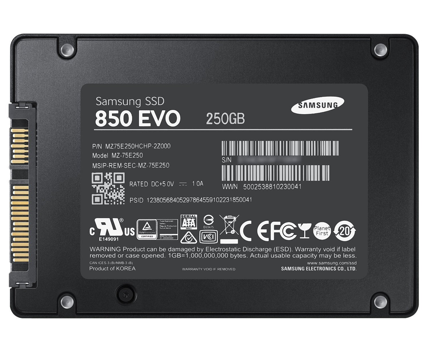SAMSUNG (250GB) 850 EVO SSD For Desktop/Laptop