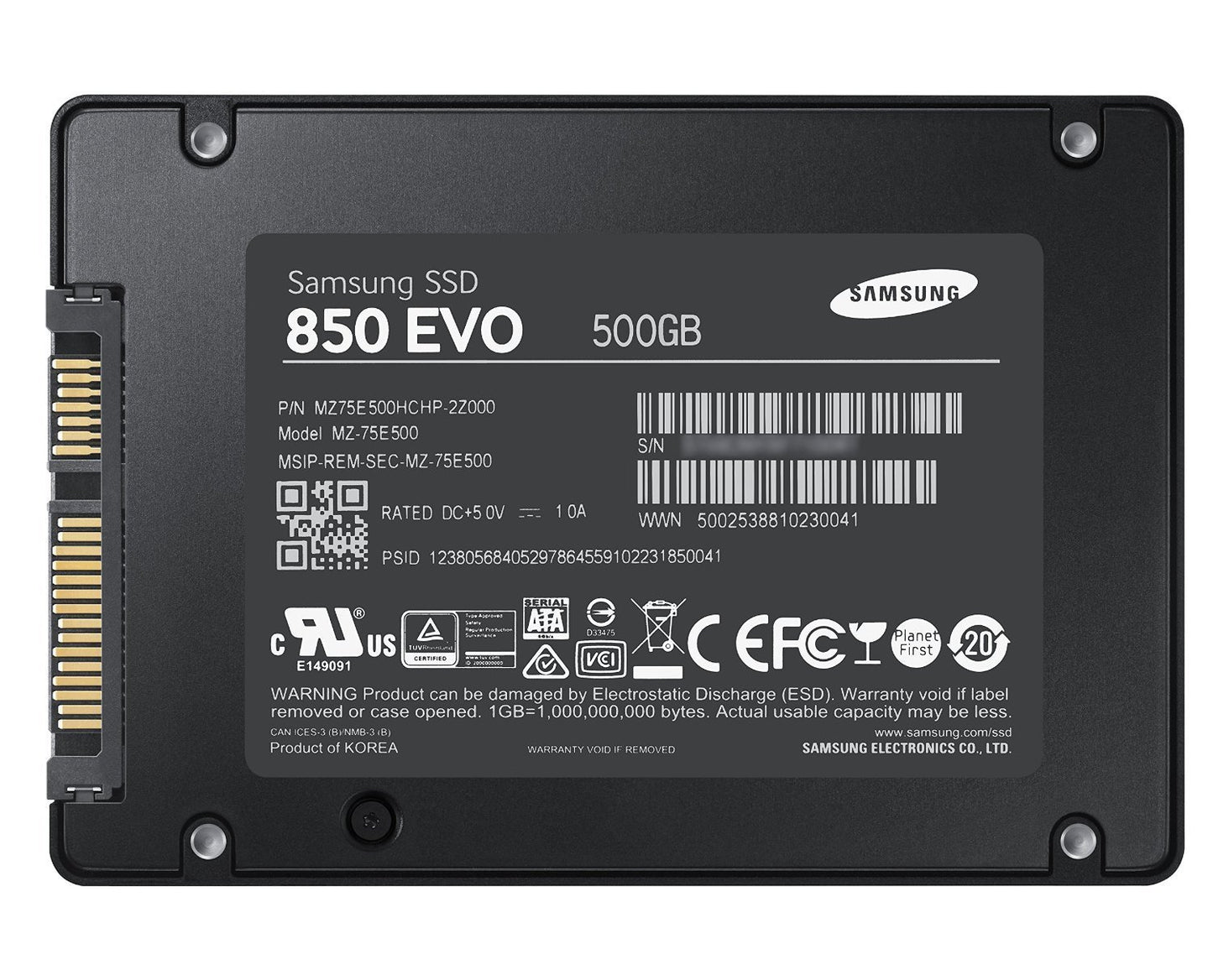 SAMSUNG (500GB) 850 EVO SSD For Desktop/Laptop