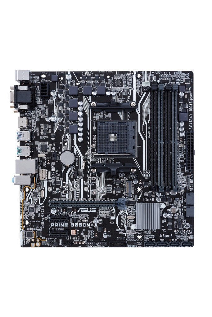 ASUS PRIME-B350M-A AMD Compatible Motherboard for Desktop Computer/PC