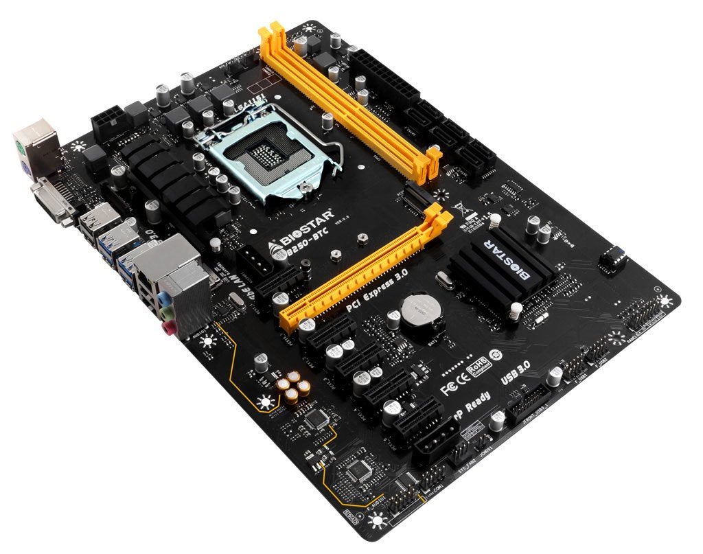 BIOSTAR TB250-BTC Intel Compatible Motherboard for Desktop Computer/PC